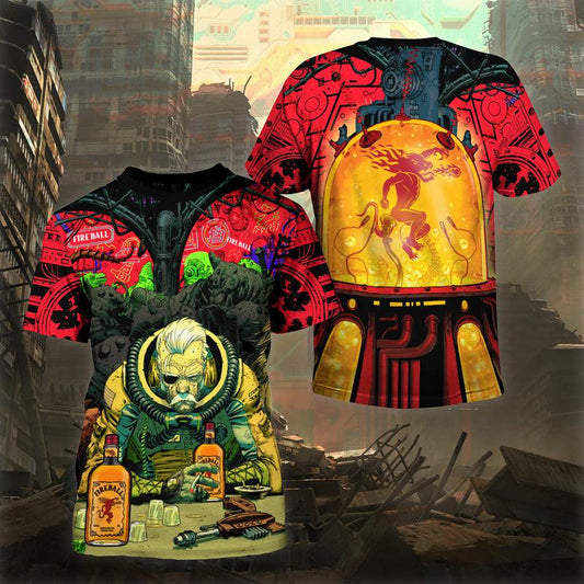 The Old Man Of Fear Agent Drink Fireball T-Shirt