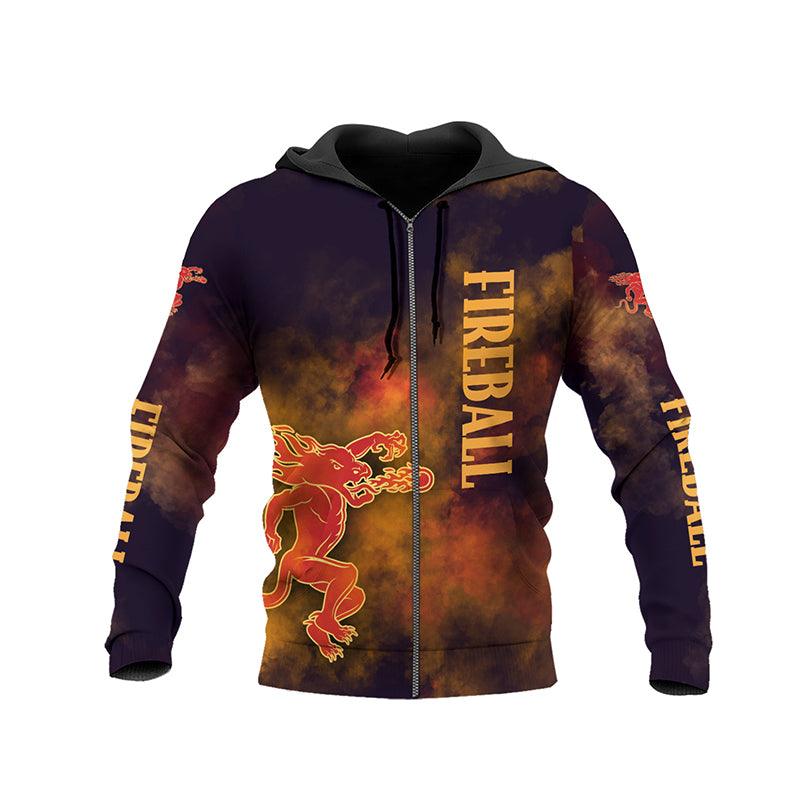 Fireball Colorful Smoke Hoodie & Zip Hoodie