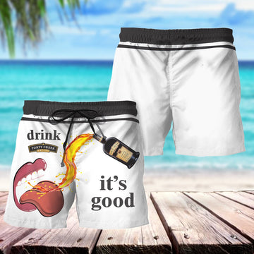 Let's Drink Forty Creek Swim Trunks - Flexiquor.com