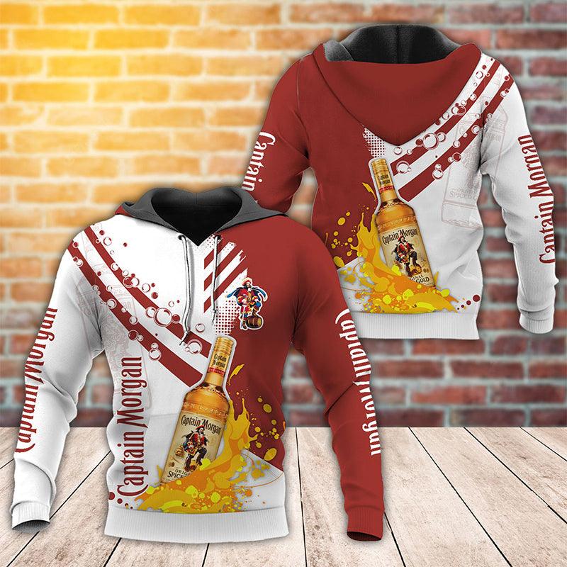 Funny Water Splash Captain Morgan Hoodie & Zip Hoodie