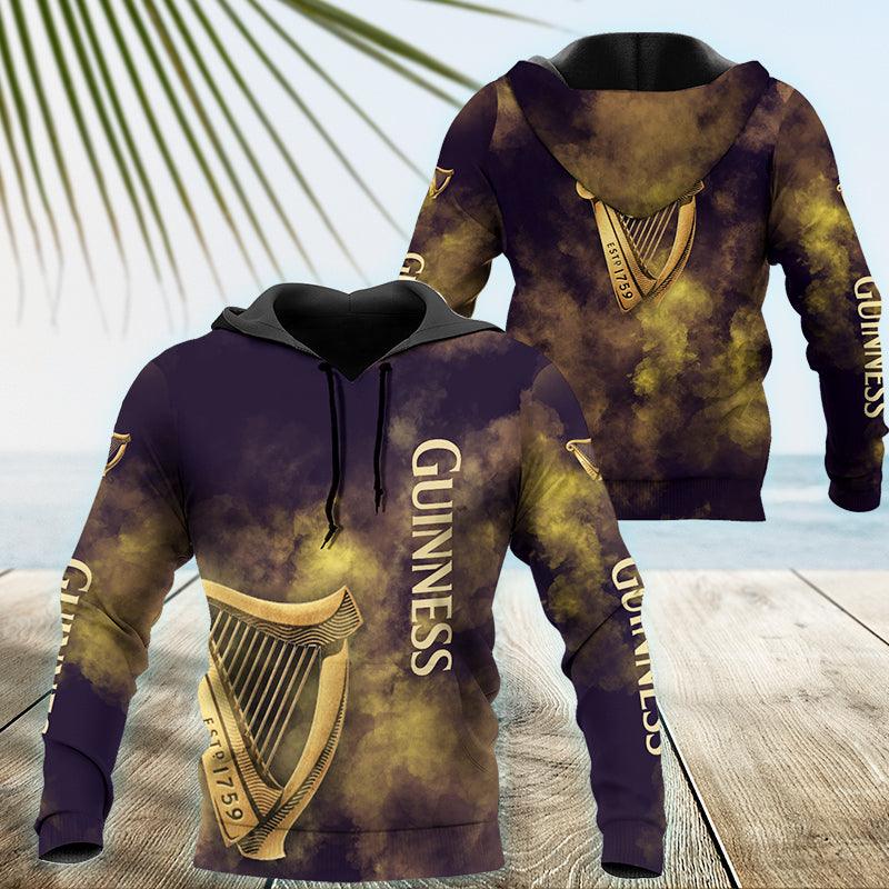 Guinness Colorful Smoke Hoodie & Zip Hoodie