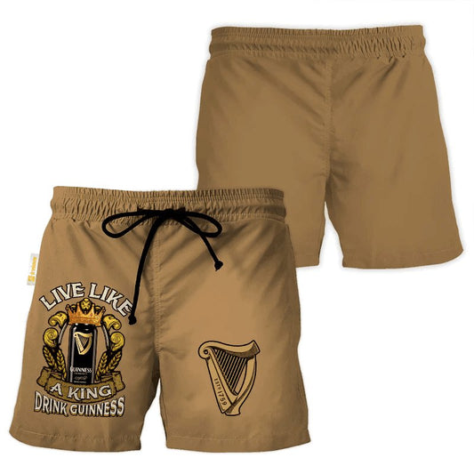 Guinness Brown Basic Swim Trunks - Flexiquor.com