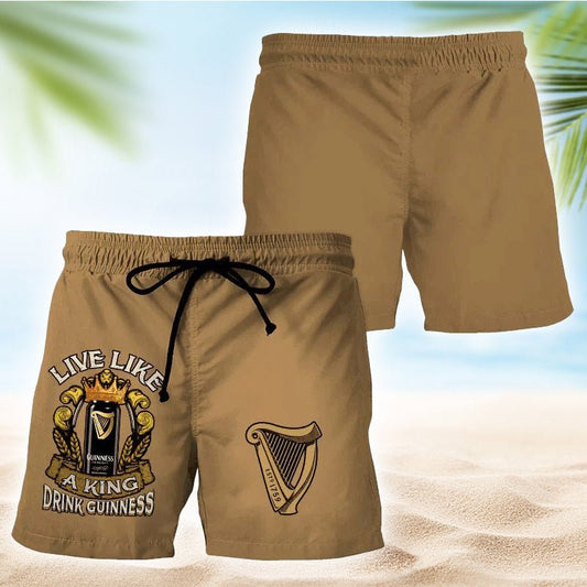 Guinness Brown Basic Swim Trunks - Flexiquor.com