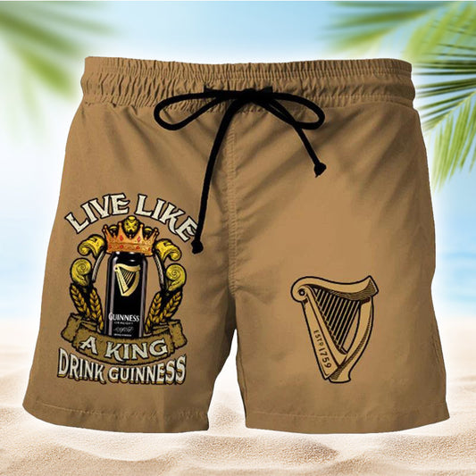 Guinness Brown Basic Swim Trunks - Flexiquor.com