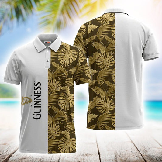 Guinness Swiss Cheese Leaf Polo Shirt - Flexiquor.com