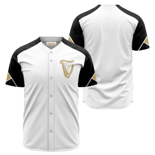 Guinness White And Black Jersey Shirt - Flexiquor.com