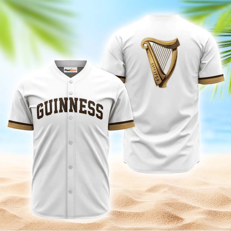 Guinness White Jersey Shirt - Flexiquor.com