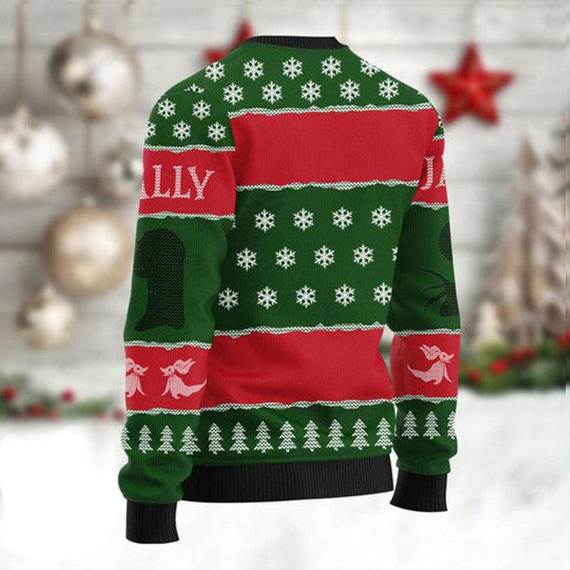 Jack & Sally We're Simply Meant to Be Christmas Ugly Sweater