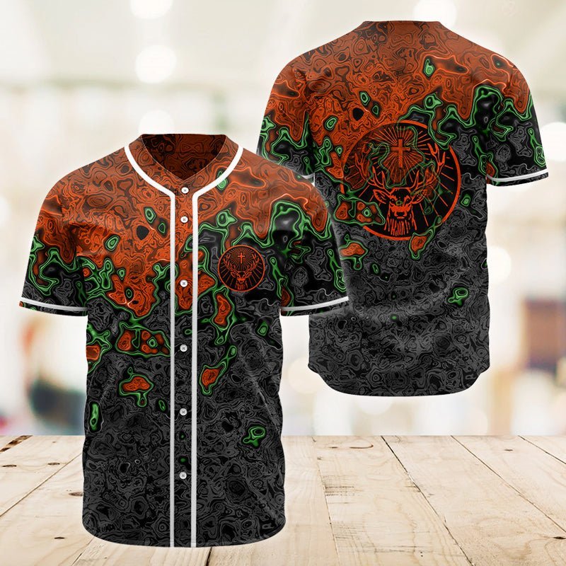 Holographic Colorful Jagermeiser Baseball Jersey - Flexiquor.com