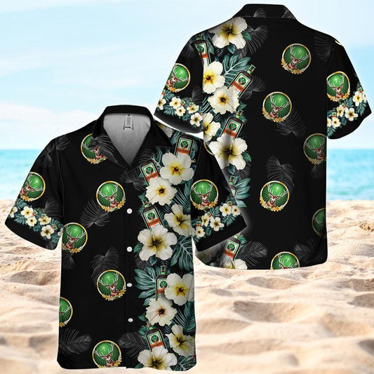 Jagermeister Half Flower Side Hawaiian Shirt