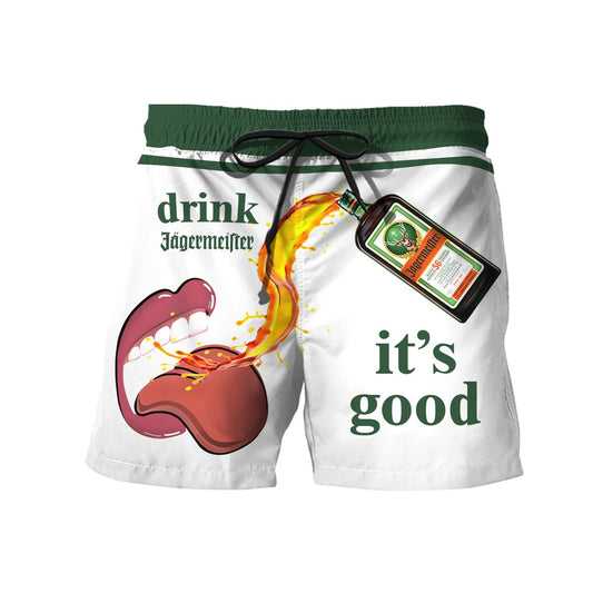 Let's Drink Jagermeister Swim Trunks - Flexiquor.com