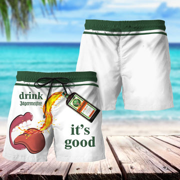 Let's Drink Jagermeister Swim Trunks - Flexiquor.com