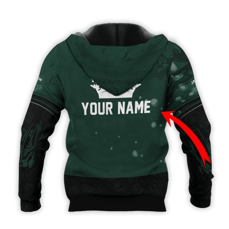 Personalized Jameson Deer Skull With Mushrooms Hoodie & Zip Hoodie - Flexiquor.com