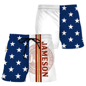 Jameson American Flag Swim Trunks - Flexiquor.com