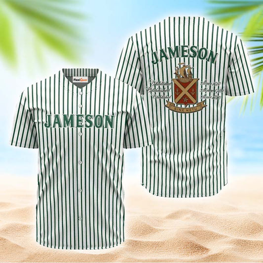 Jameson Green And White Striped Jersey Shirt - Flexiquor.com