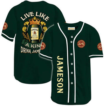 Jameson Live Like A King Baseball Jersey - Flexiquor.com