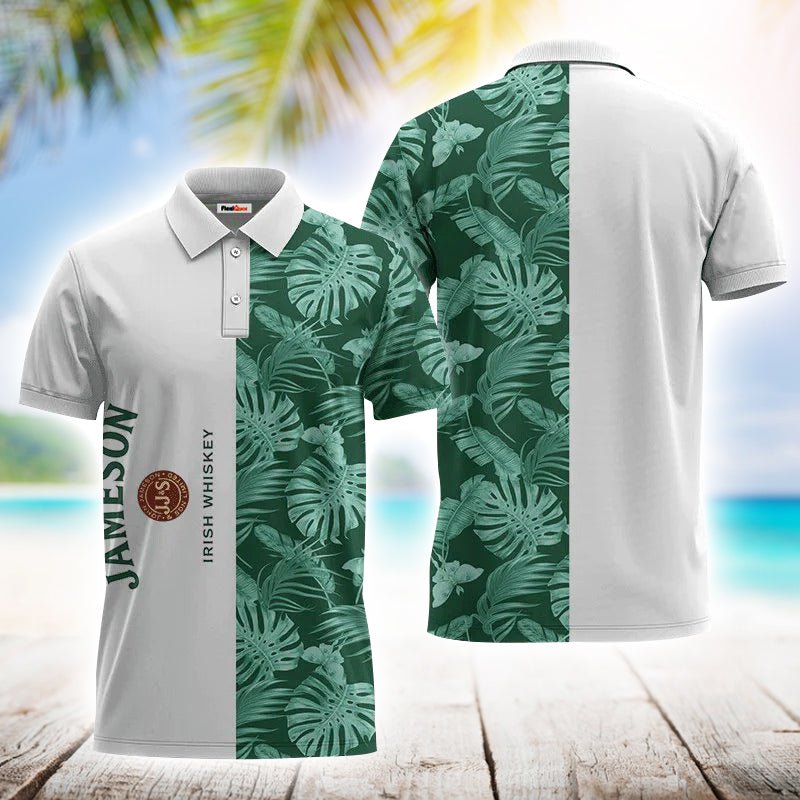 Jameson Swiss Cheese Leaf Polo Shirt - Flexiquor.com