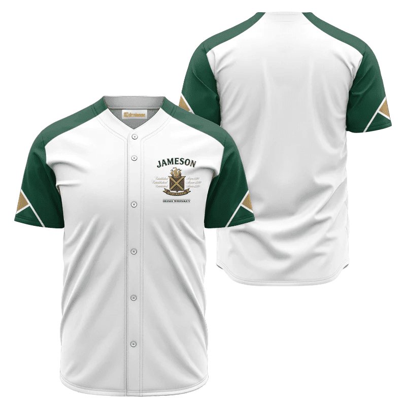 Jameson White And Green Jersey Shirt - Flexiquor.com