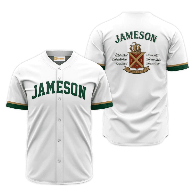 Jameson White Jersey Shirt - Flexiquor.com