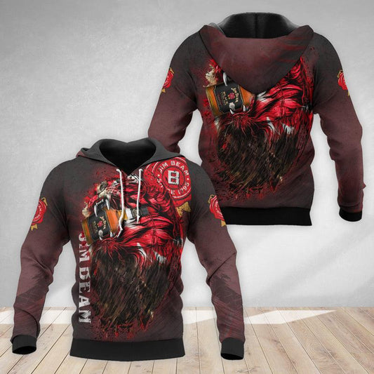 The Roaring Lion Jim Beam Hoodie & Zip Hoodie - Flexiquor.com