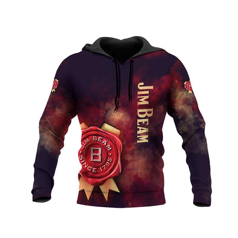 Jim Beam Colorful Smoke Hoodie & Zip Hoodie