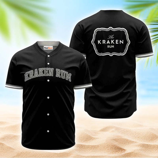 Kraken Rum Black Basic Jersey Shirt - Flexiquor.com