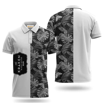 Kraken Rum Swiss Cheese Leaf Polo Shirt - Flexiquor.com