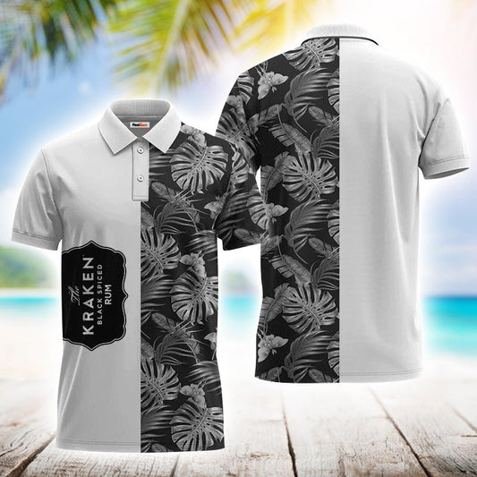 Kraken Rum Swiss Cheese Leaf Polo Shirt - Flexiquor.com