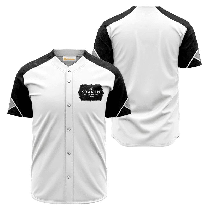 Kraken Rum White And Black Jersey Shirt - Flexiquor.com