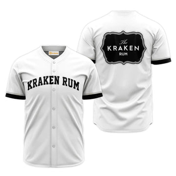 Kraken Rum White Jersey Shirt - Flexiquor.com