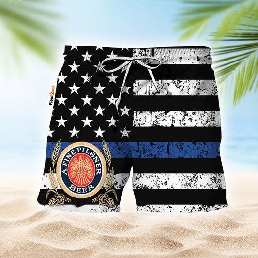 Lite USA Flag Swim Trunks - Flexiquor.com