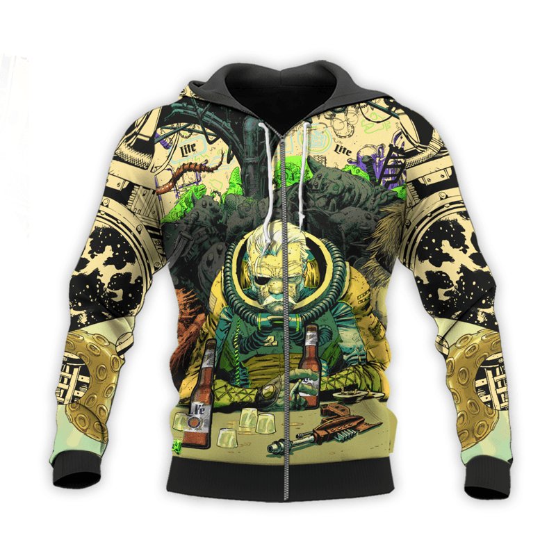 The Old Man Of Fear Agent Drink Miller Lite Hoodie & Zip Hoodie - Flexiquor.com