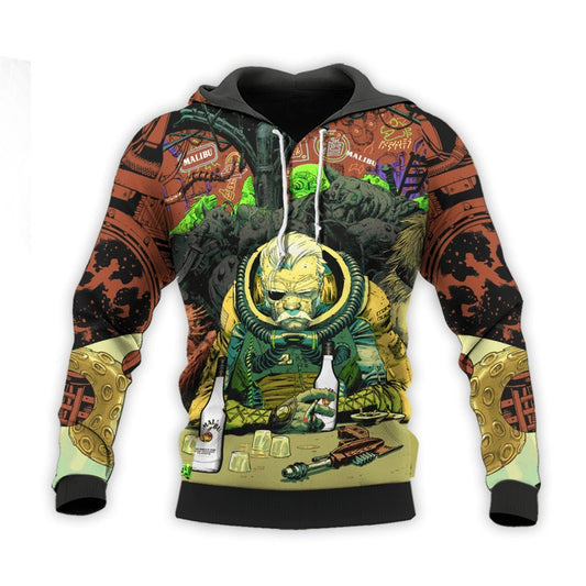 The Old Man Of Fear Agent Drink Malibu Hoodie & Zip Hoodie - Flexiquor.com