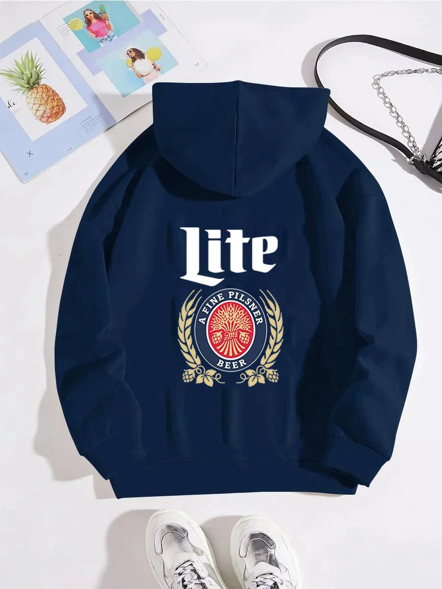 Lite A Fine Pilsner Beer Navy Hoodie - Flexiquor.com