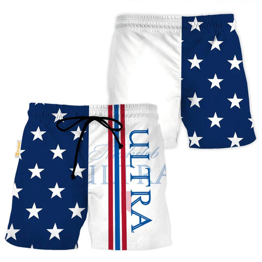 Michelob Ultra American Flag Swim Trunks - Flexiquor.com