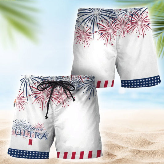 Michelob Ultra American Independence Day Swim Trunks - Flexiquor.com