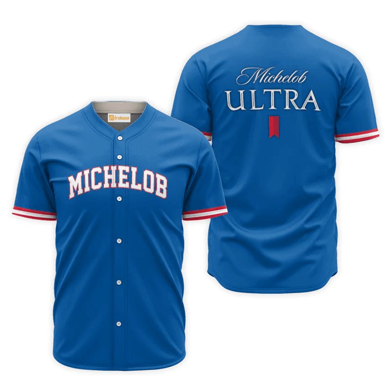 Michelob Ultra Blue Basic Jersey Shirt - Flexiquor.com