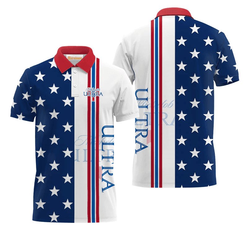 Michelob Ultra Fourth Of July Polo Shirt - Flexiquor.com