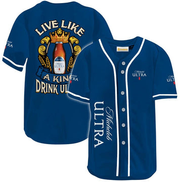 Michelob Ultra Live Like A King Baseball Jersey - Flexiquor.com