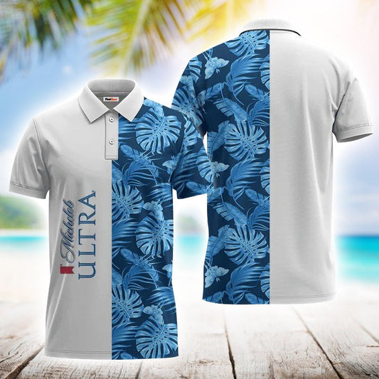 Michelob Ultra Swiss Cheese Leaf Polo Shirt - Flexiquor.com