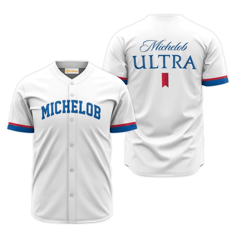 Michelob Ultra White Jersey Shirt - Flexiquor.com