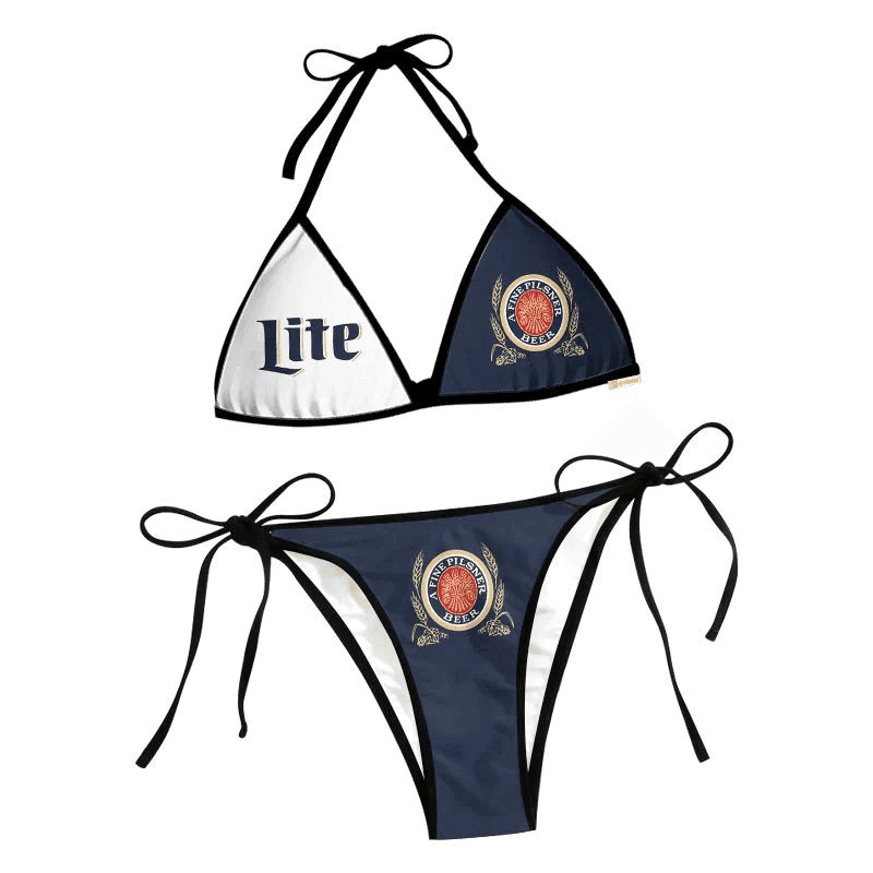 Miller Lite Basic Triangle Bikini - Flexiquor.com