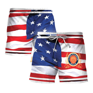 Miller Lite Fourth Of July Swim Trunks - Flexiquor.com