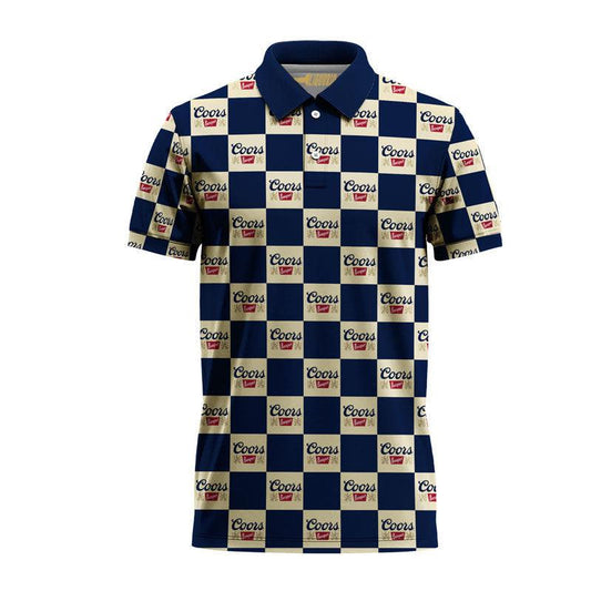 Gingham Coors Banquet Polo Shirt