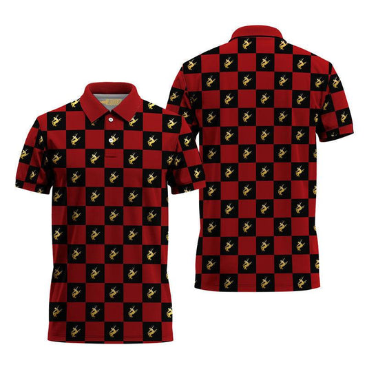 Gingham Remy Martin Polo Shirt