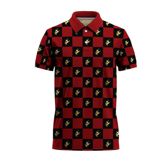 Gingham Remy Martin Polo Shirt