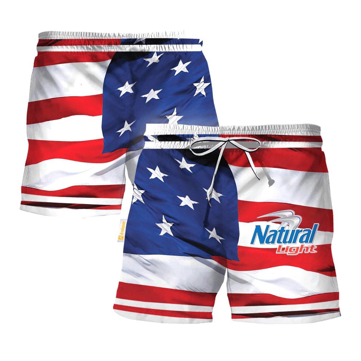 Natural Light Fourth Of July Swim Trunks - Flexiquor.com