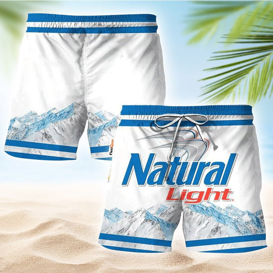 Natural Light Mountain Swim Trunks - Flexiquor.com