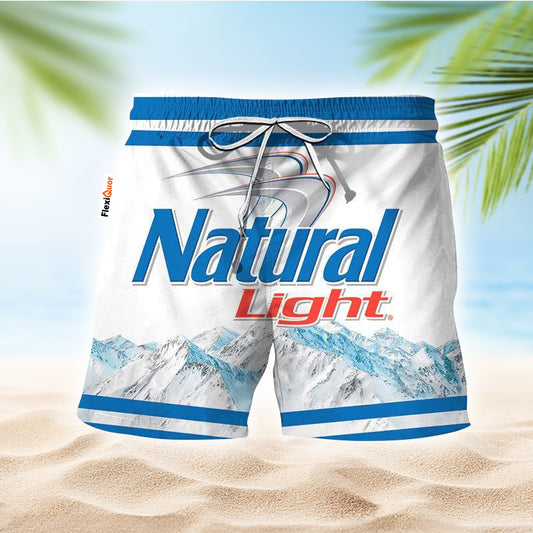 Natural Light Mountain Swim Trunks - Flexiquor.com