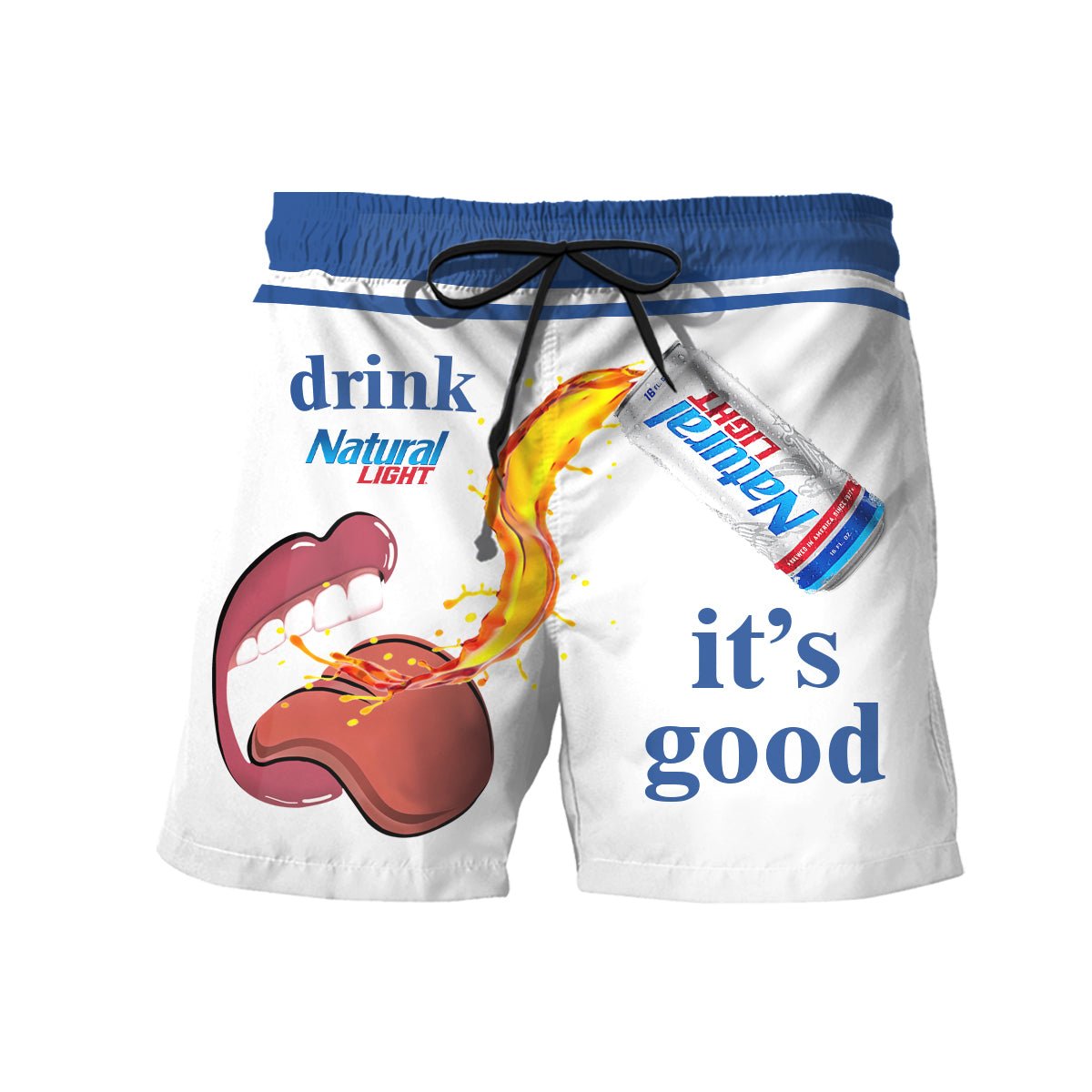 Drink Natural Light Swim Trunks - Flexiquor.com